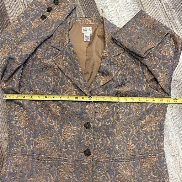 Chico’s Brocade Gold Jacket - Picture 12 of 12